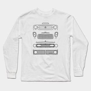 International Harvester IH Travelall classic truck evolution 1958-1975 black Long Sleeve T-Shirt